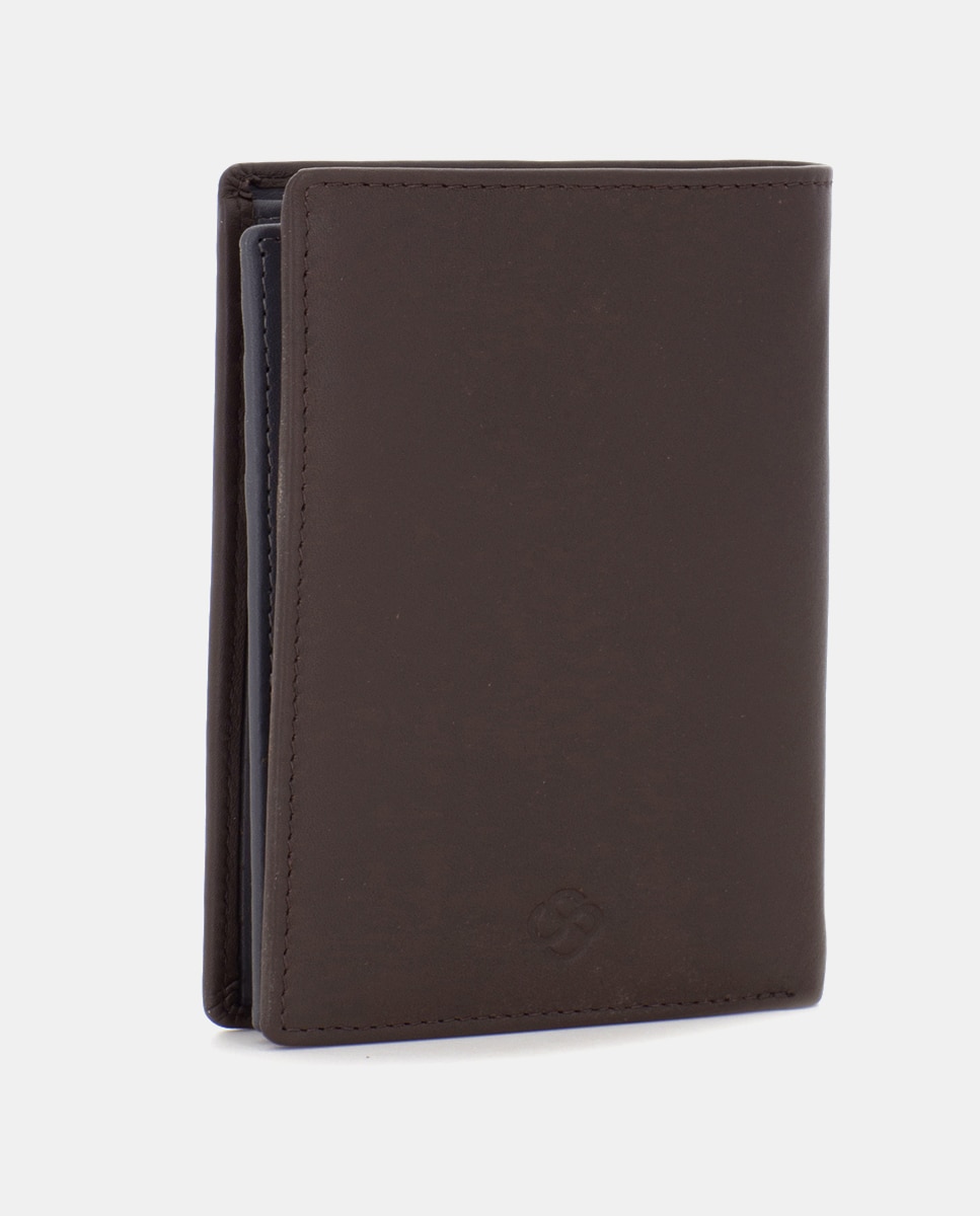 Cartera de hombre de piel - Scharlau - Verde oscuro Verde oscuro-3