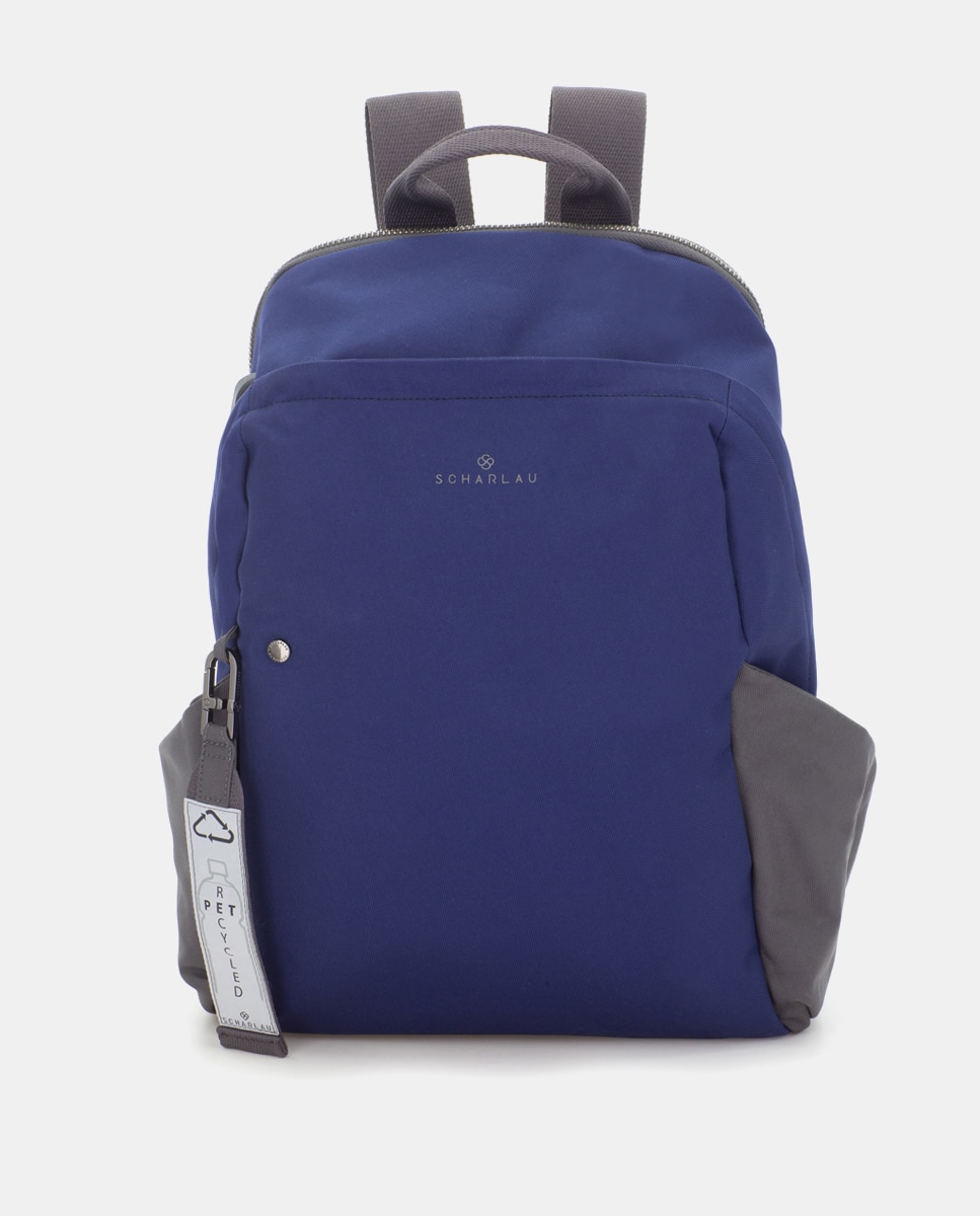 Imagen 0 de Mochila de hombre de tejido sostenible para portátil Azul / Gris