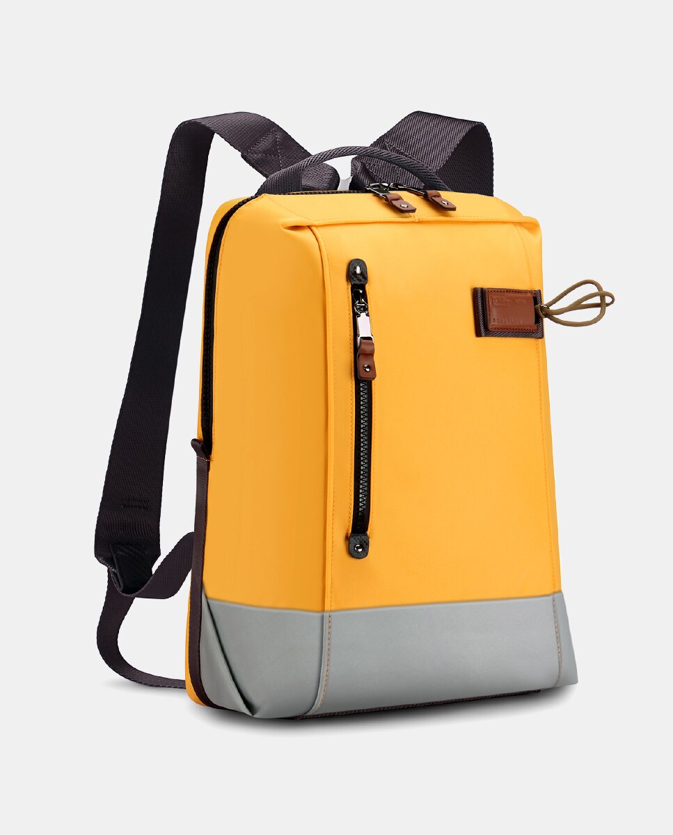 Mochila color online mostaza