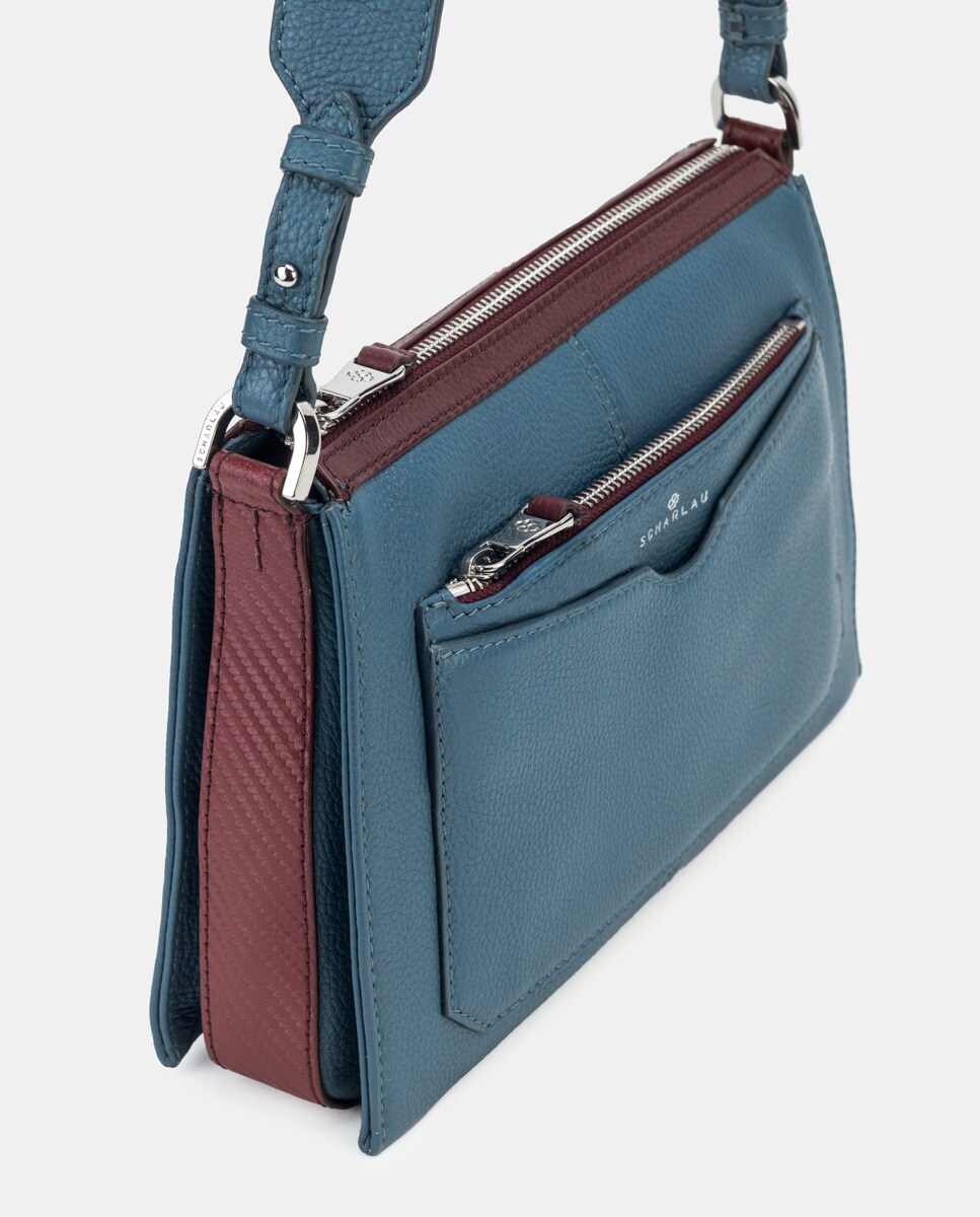 Bolso Bandolera Grande De Mujer Ls722 Verde Luna Collection | Luna Calzados