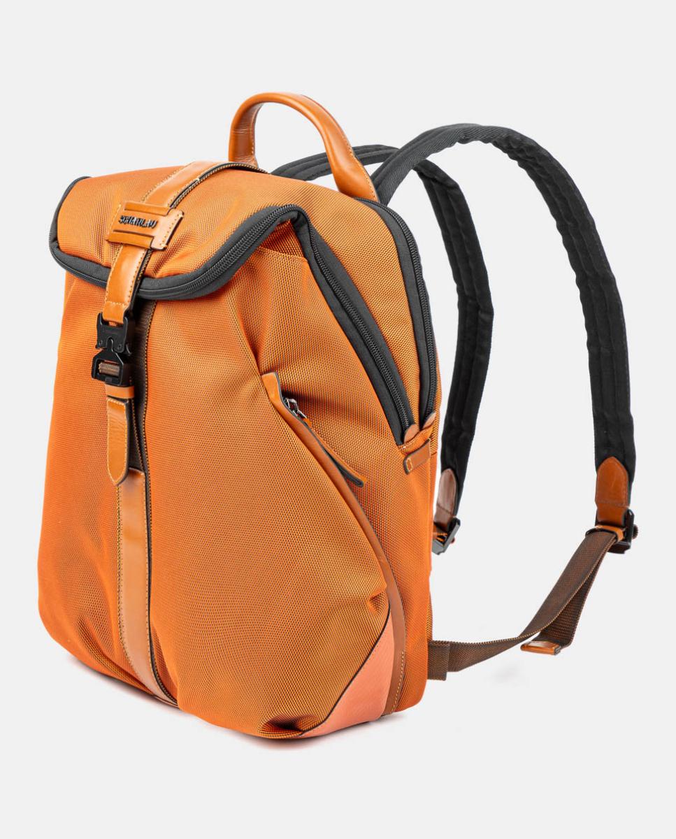 Mochila de mujer pequeña para ordenador portátil - Scharlau - Naranja Naranja-4