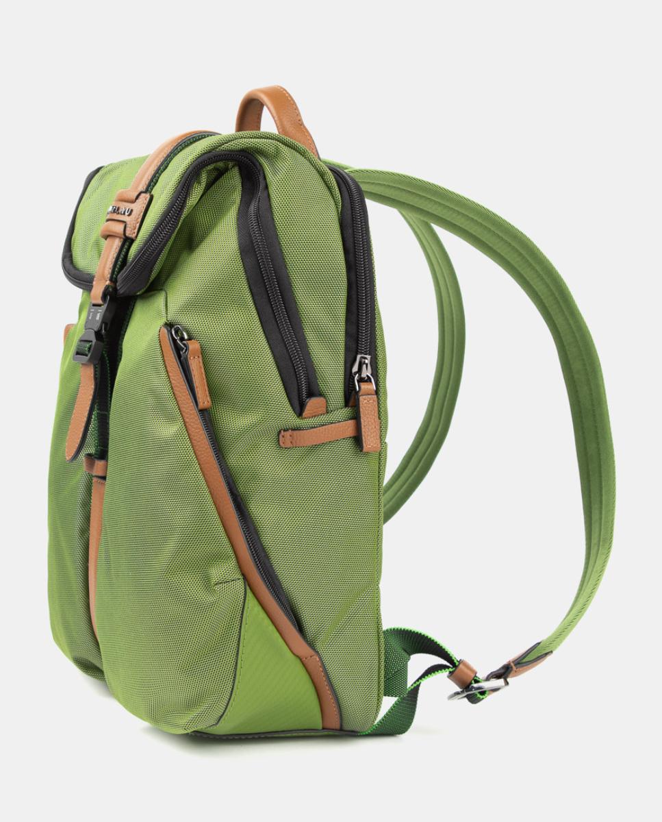 Mochila de mujer pequeña para ordenador portátil - Scharlau - Verde Verde-2
