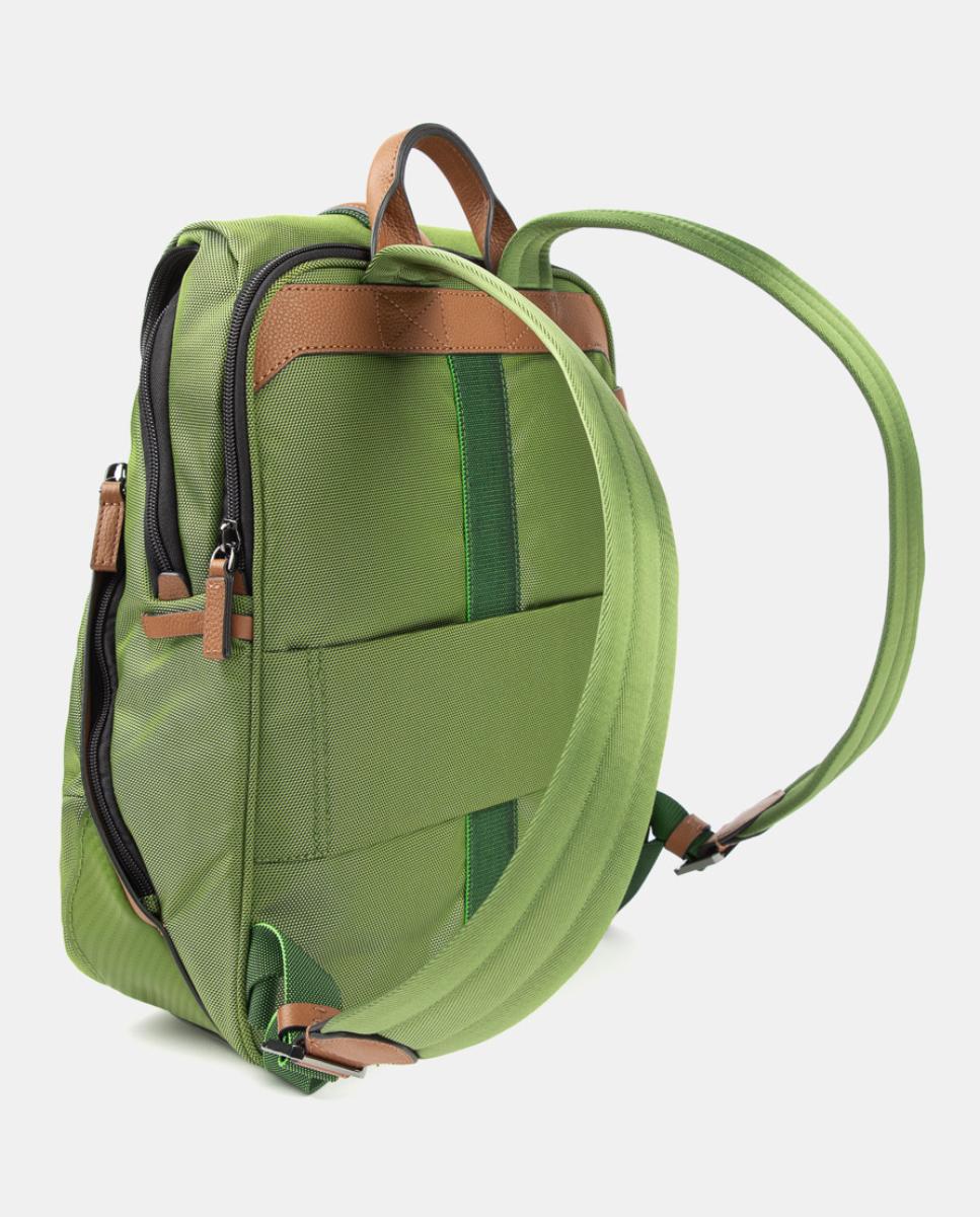 Mochila de mujer pequeña para ordenador portátil - Scharlau - Verde Verde-3
