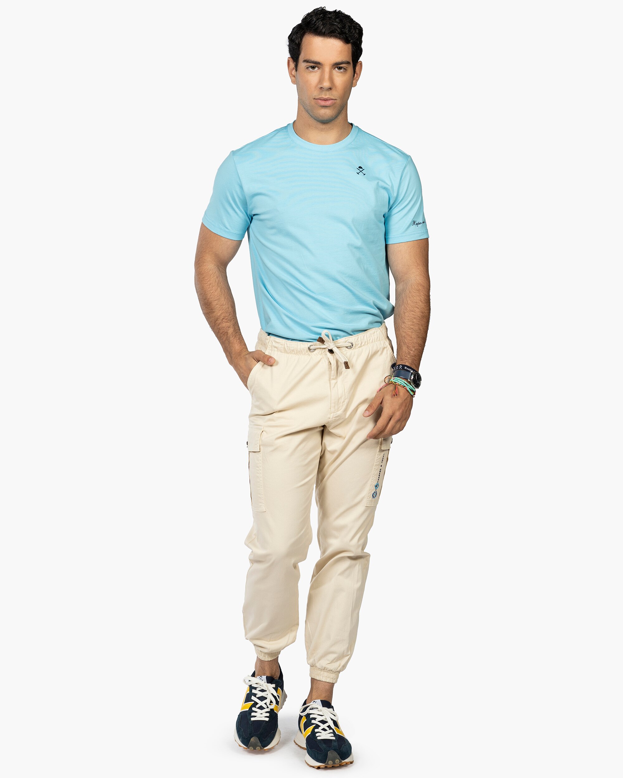 Pantalon cargo de hombre slim crudo Harper Neyer El Corte Ingles