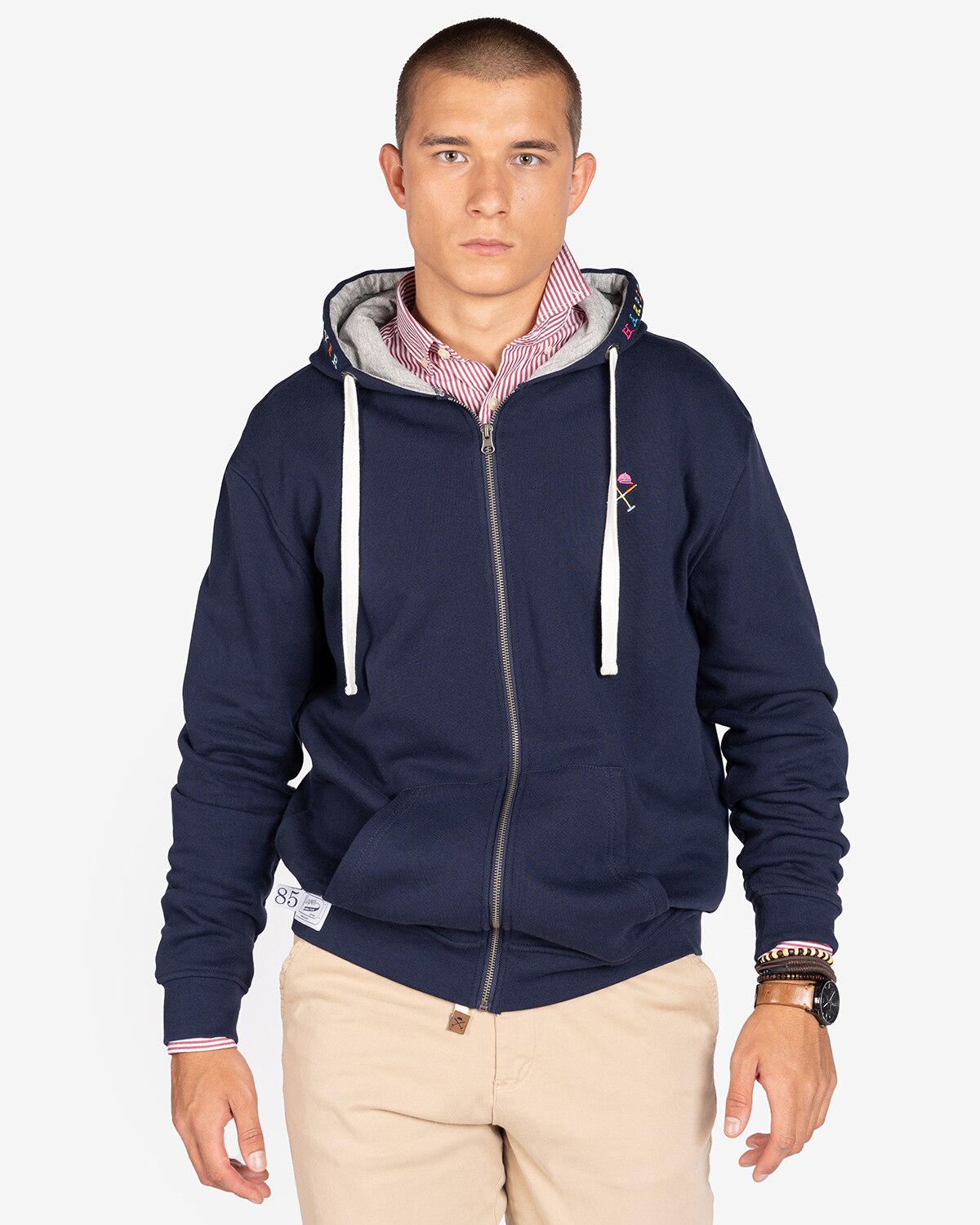 Sudadera de hombre azul marino con capucha Harper Neyer El