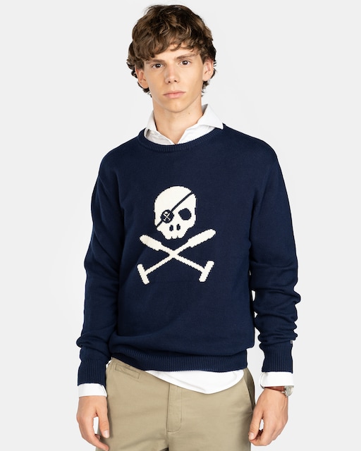 Imagen 0 de Jersey de hombre con cuello redondo y estampado grande