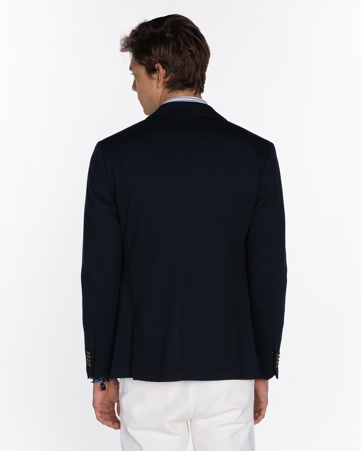Americana de hombre lisa en azul marino - Harper & Neyer - Azul Azul-2