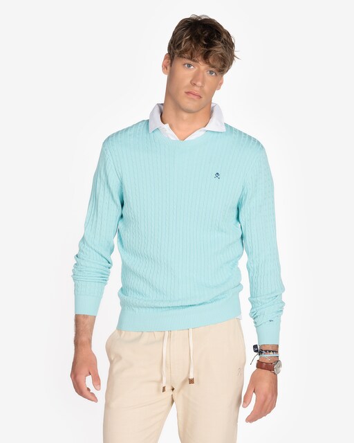 Imagen 0 de Jersey de hombre con cuello redondo y liso