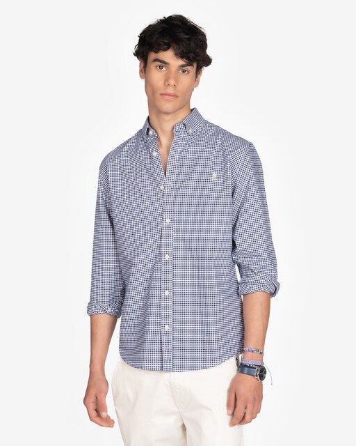 Camisa de hombre slim de cuadros
