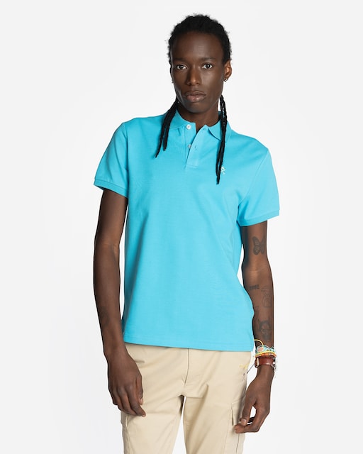 Polo de hombre de manga corta con estampado grande