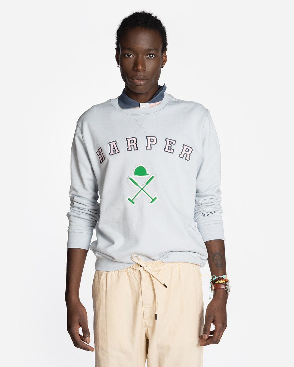 Combinar Sudadera Sudadera Gris Sin Capucha Hombre Sudadera