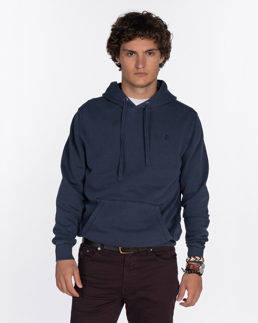 Imagen 0 de Sudadera de hombre lisa con capucha