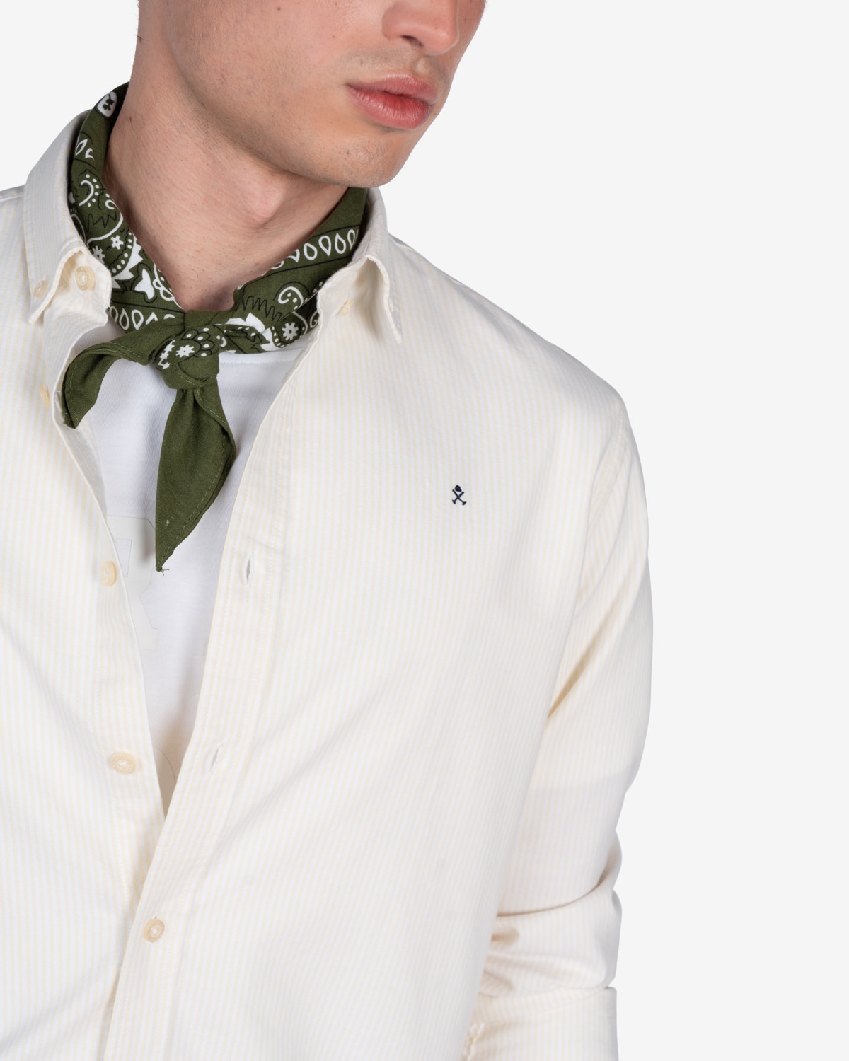 Camisa de hombre slim de rayas - Harper & Neyer - Amarillo Amarillo-4