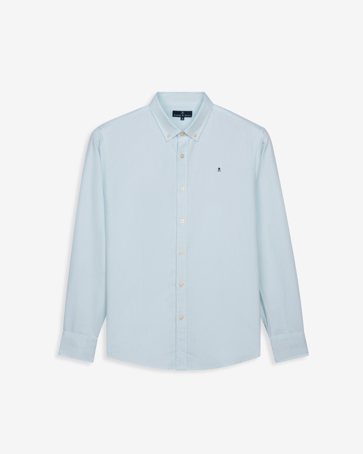Camisa de hombre slim de rayas - Harper & Neyer - Turquesa Turquesa-5