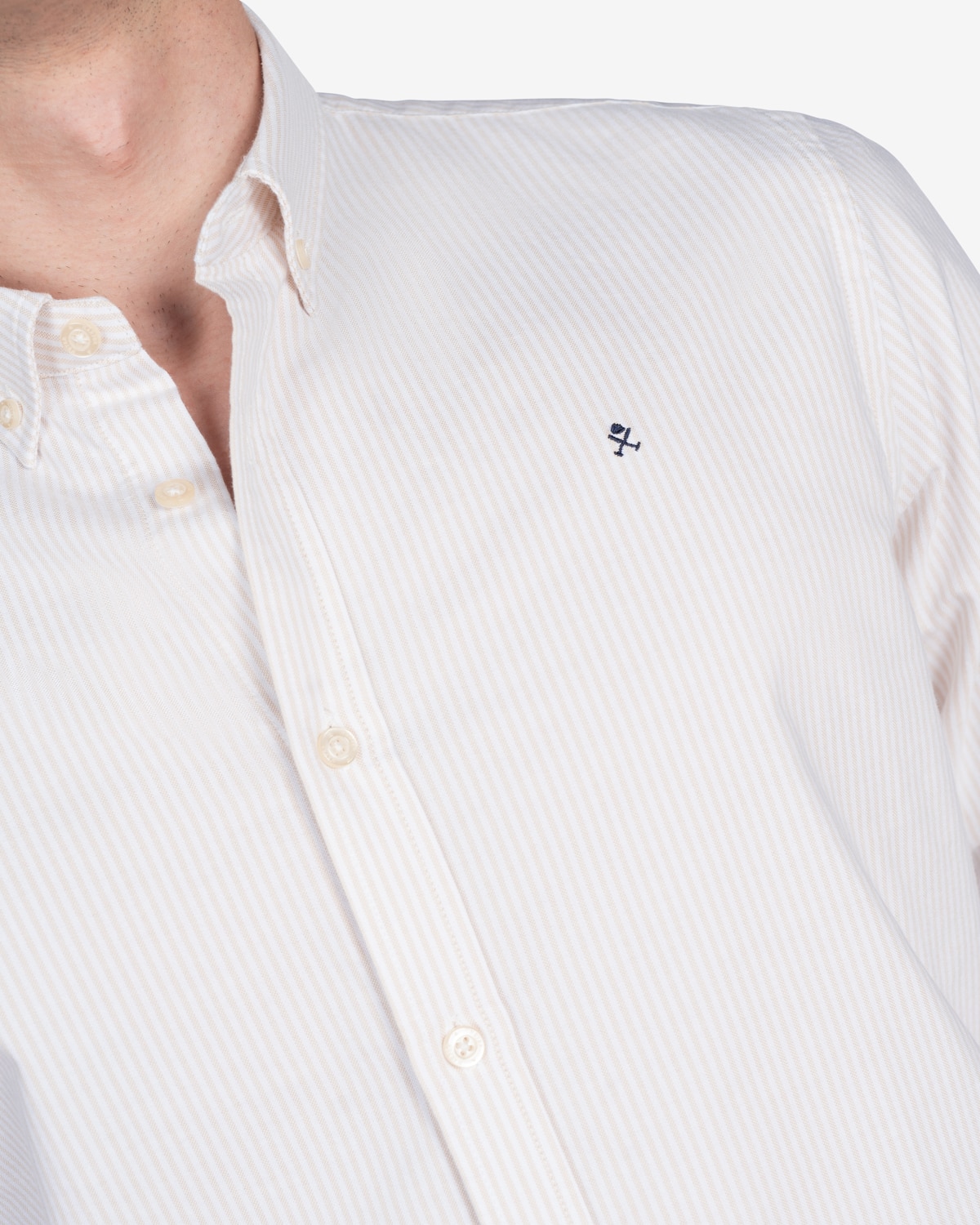 Camisa de hombre slim de rayas - Harper & Neyer - Crudo Crudo-4