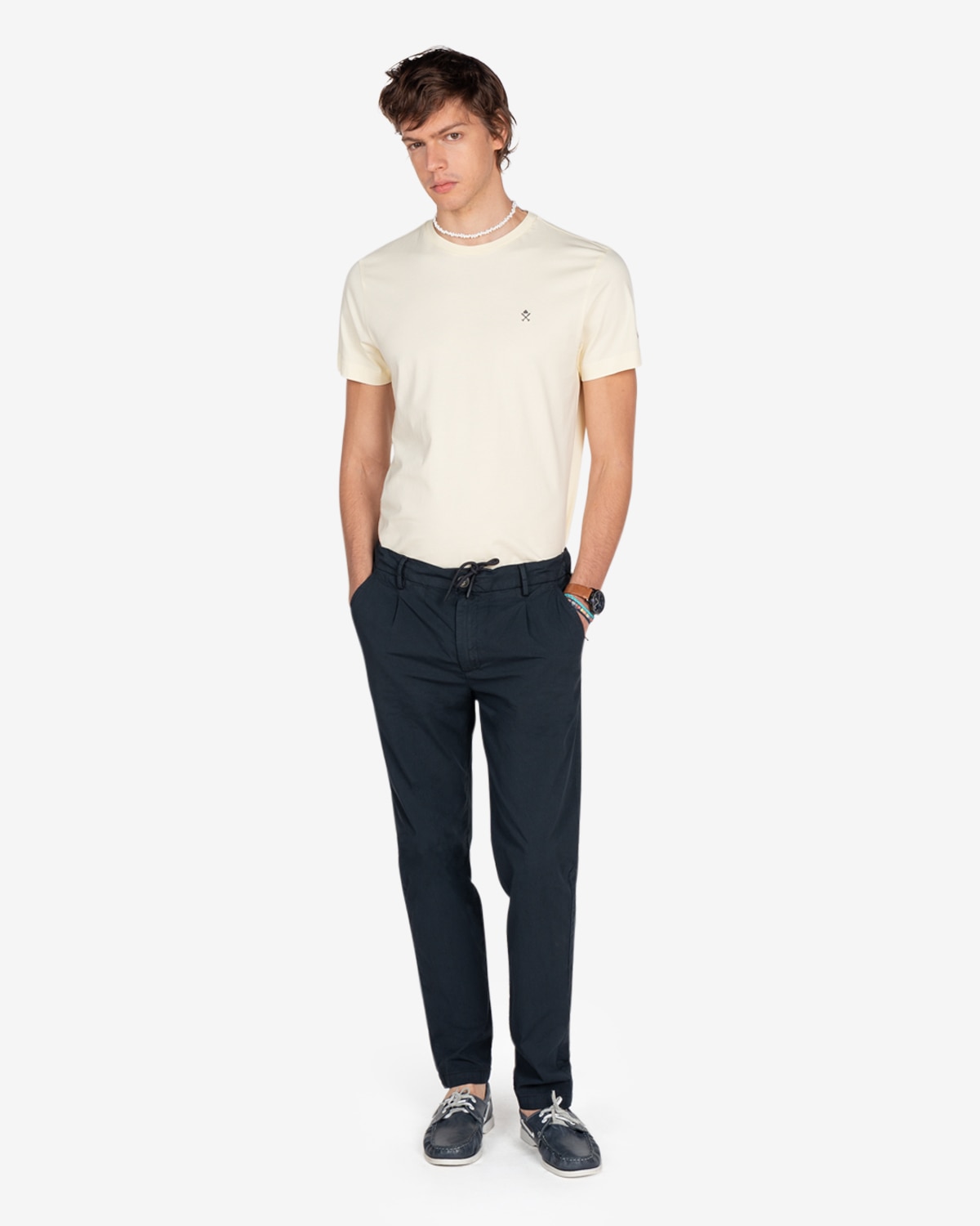 Pantalón de hombre regular liso - Harper & Neyer - Azul marino Azul marino-1