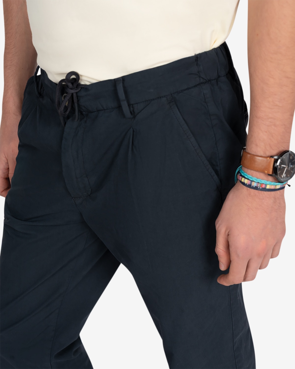 Pantalón de hombre regular liso - Harper & Neyer - Azul marino Azul marino-4