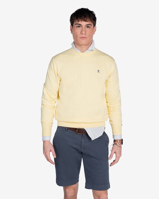 Imagen 0 de Jersey de hombre liso con cuello redondo