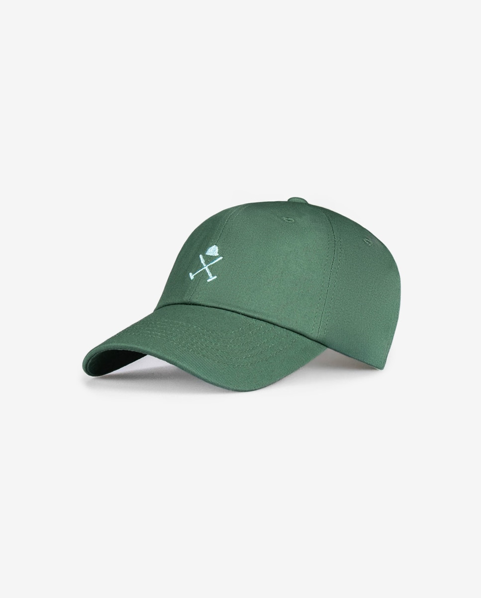 Imagen 0 de Gorra de hombre de algodón lisa Verde claro