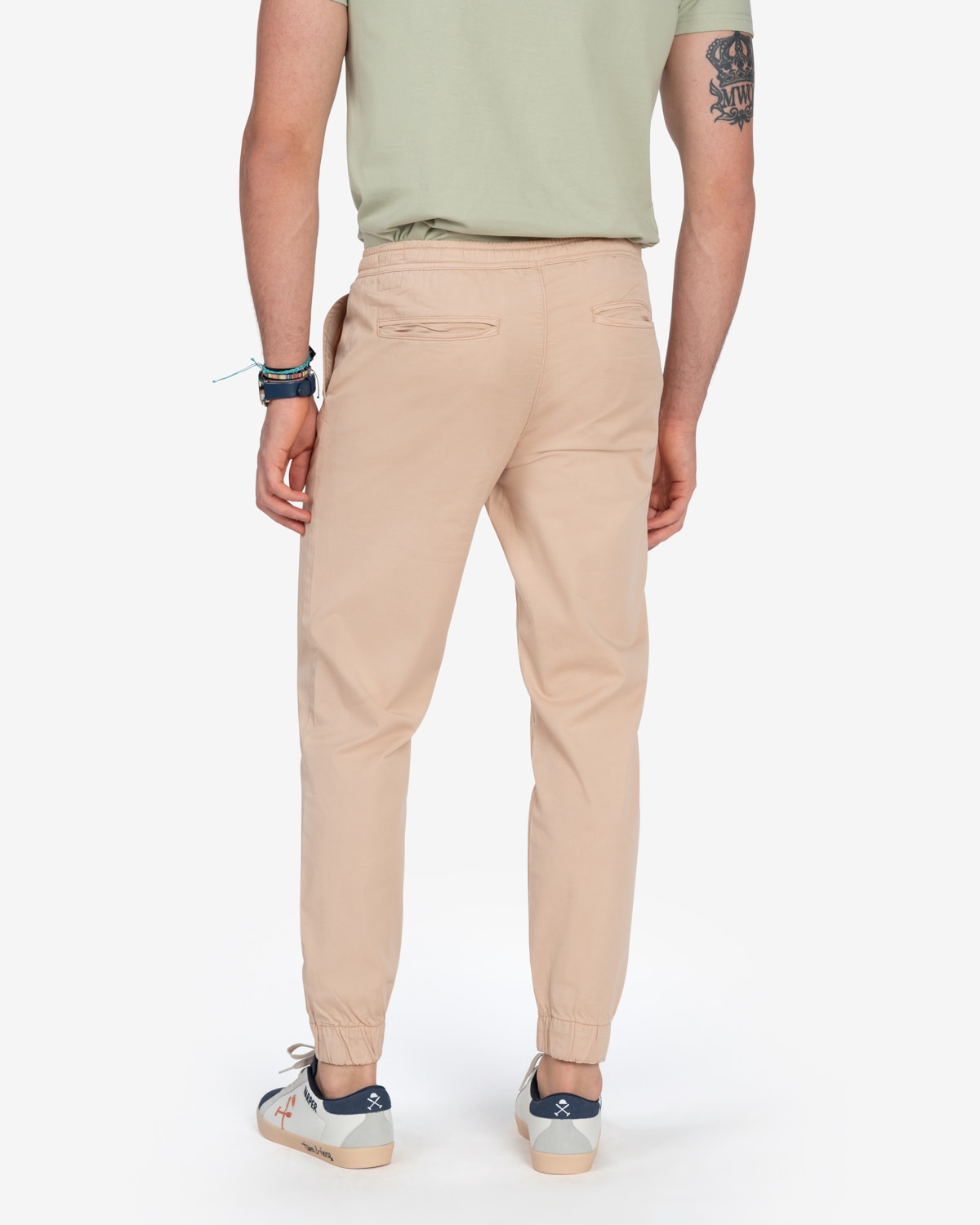 Imagen 3 de Pantalón jogger de hombre regular liso - Harper & Neyer - Crudo Crudo