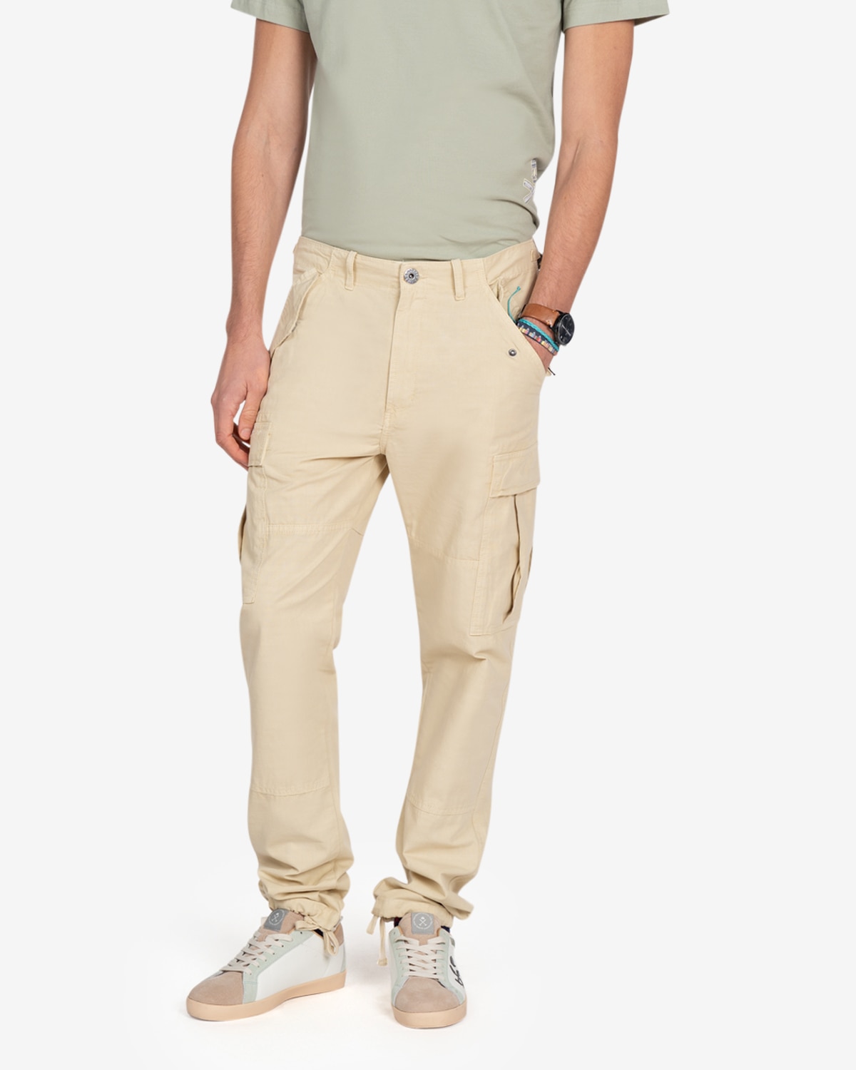 Imagen 2 de Pantalón de hombre regular liso en - Harper & Neyer - Camel Camel