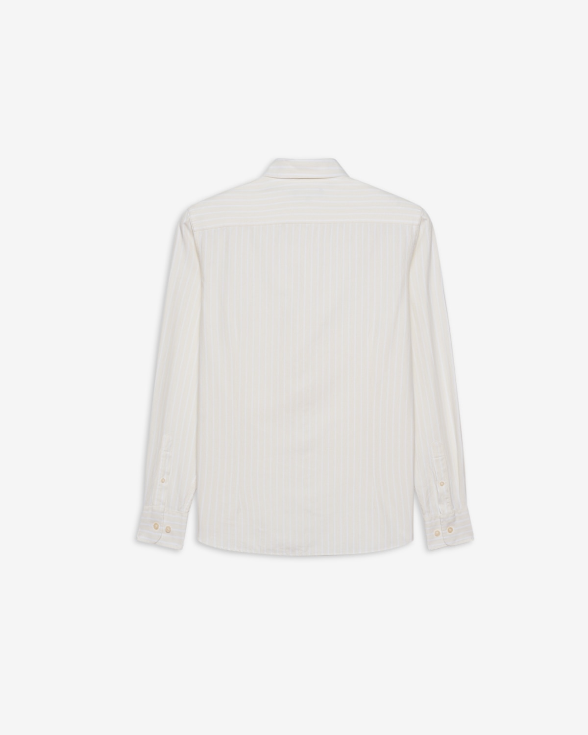 Camisa de hombre slim de rayas - Blanco Blanco-6