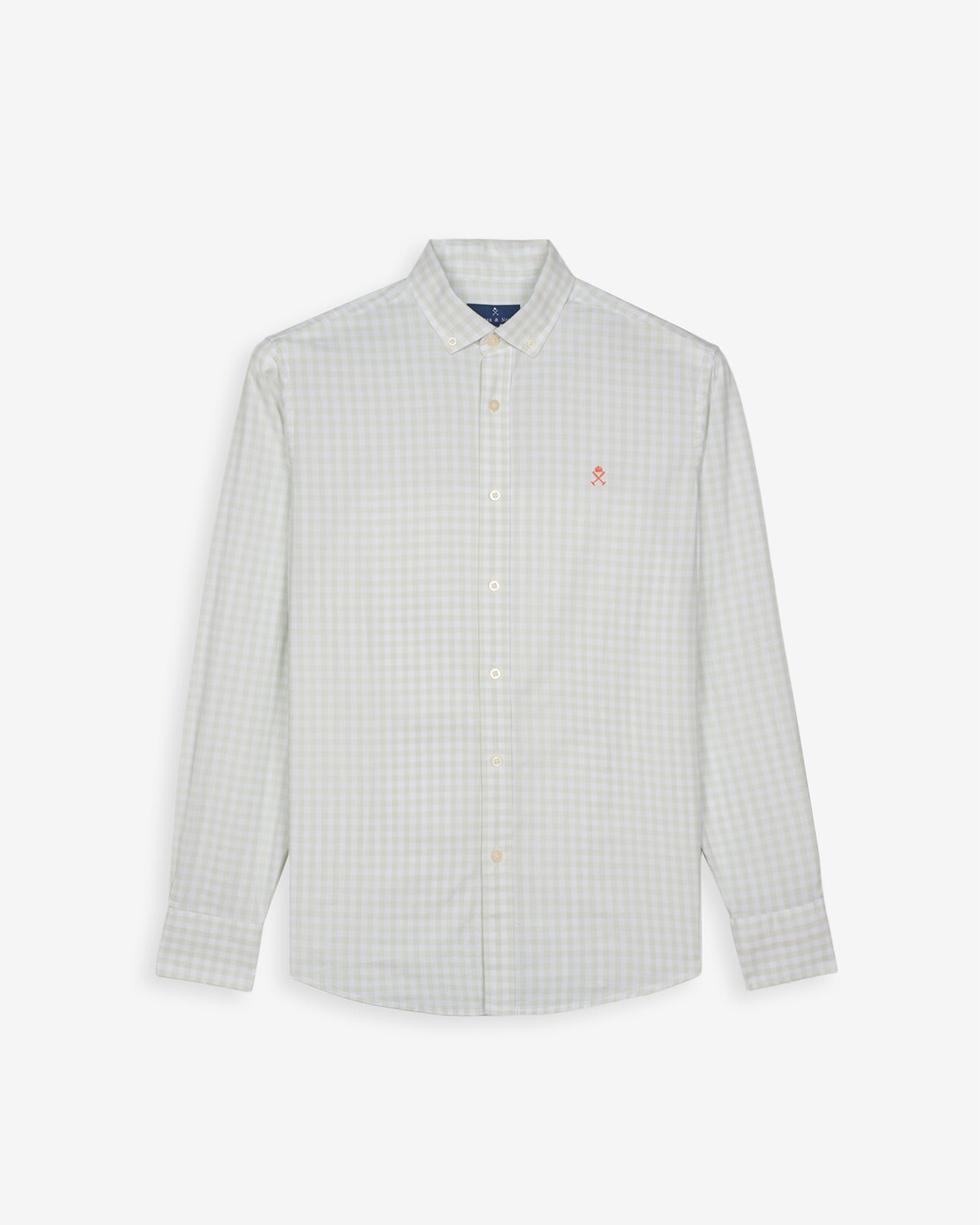 Camisa de hombre slim de cuadros - Verde oscuro Verde oscuro-5