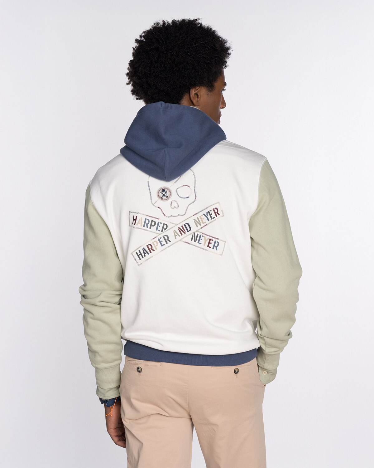 Sudadera de hombre sin capucha con estampado grande - Harper & Neyer - Multicolor Multicolor-2