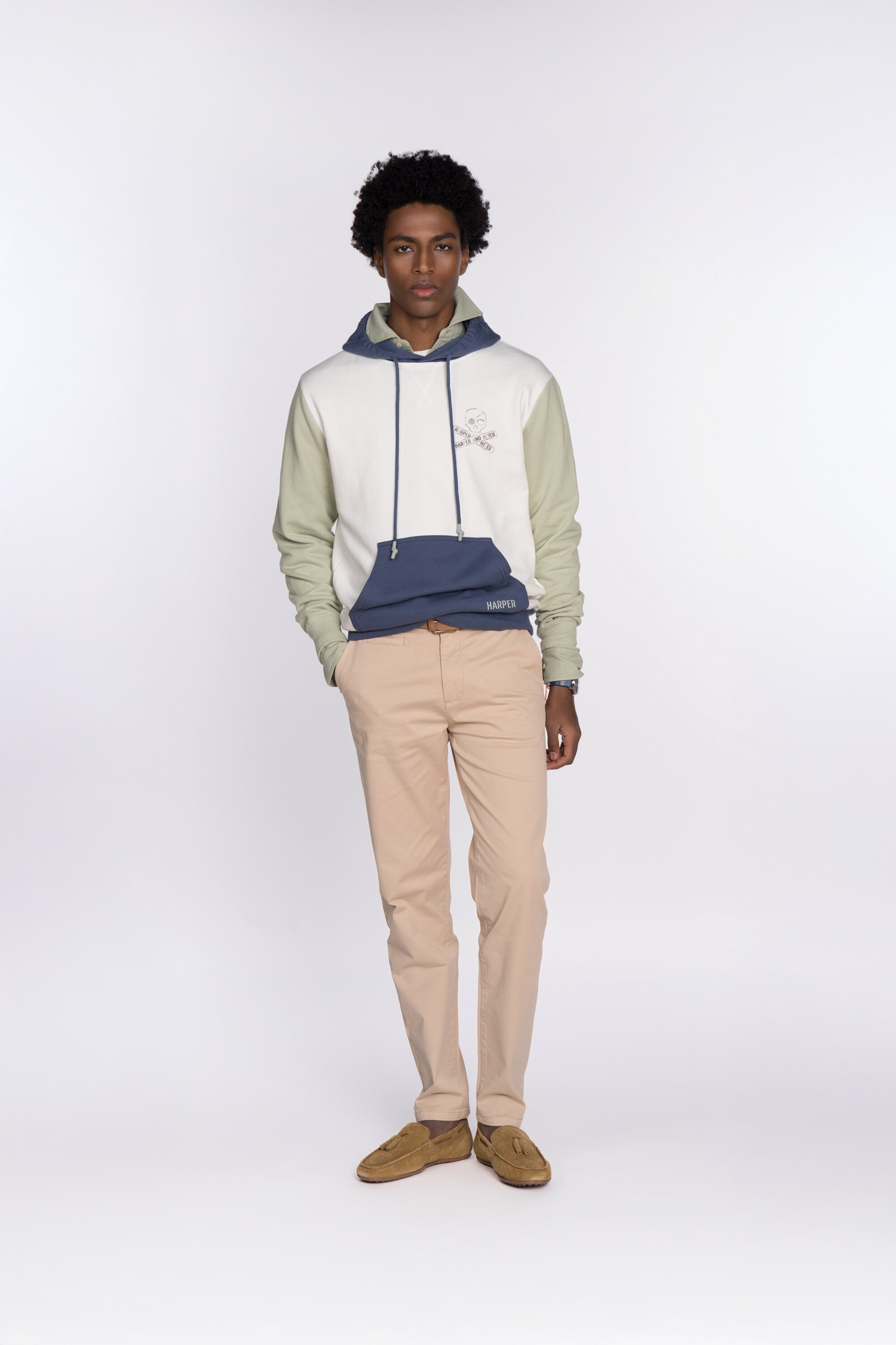 Sudadera de hombre sin capucha con estampado grande - Harper & Neyer - Multicolor Multicolor-3