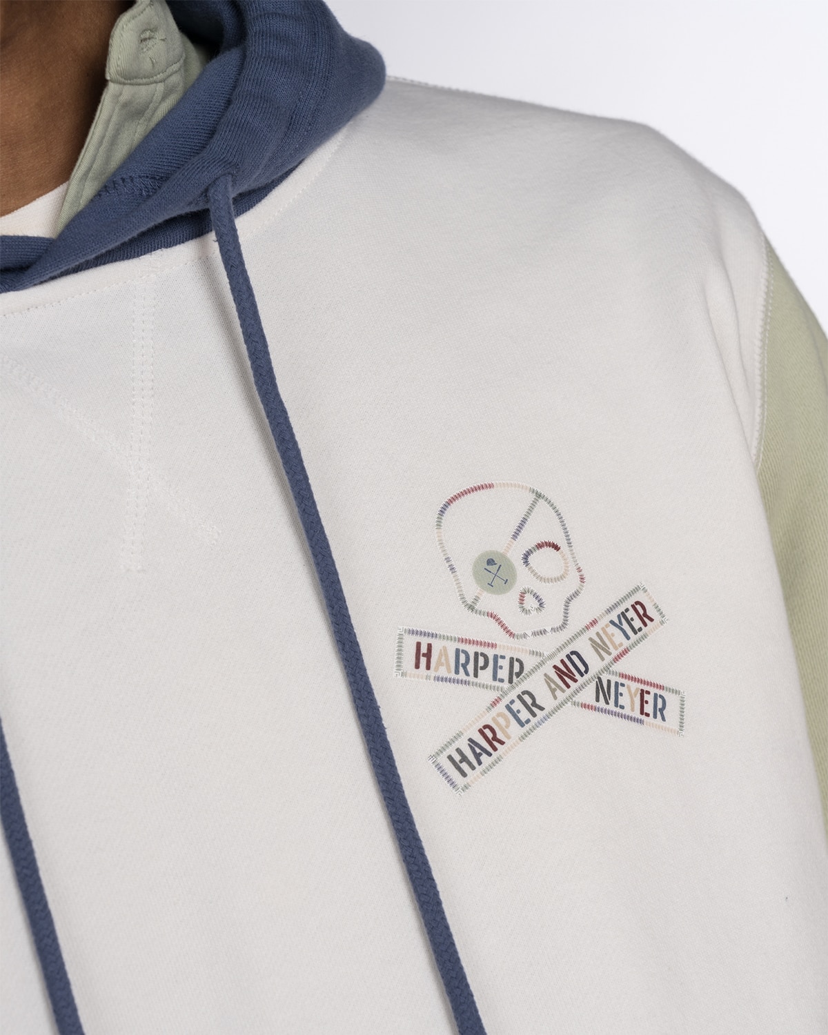 Sudadera de hombre sin capucha con estampado grande - Harper & Neyer - Beige Beige-5