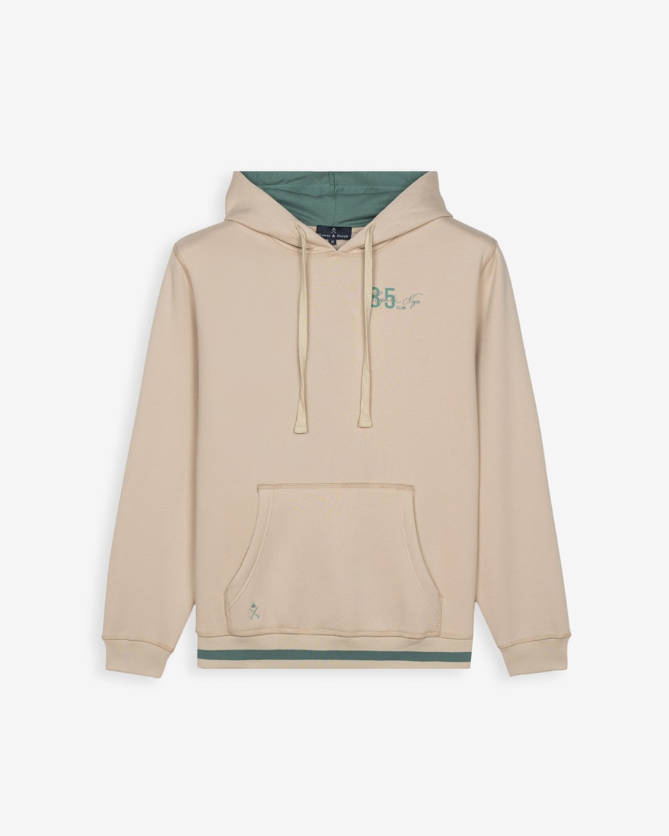 Sudadera de hombre con capucha con estampado grande - Harper & Neyer - Beige Beige-5