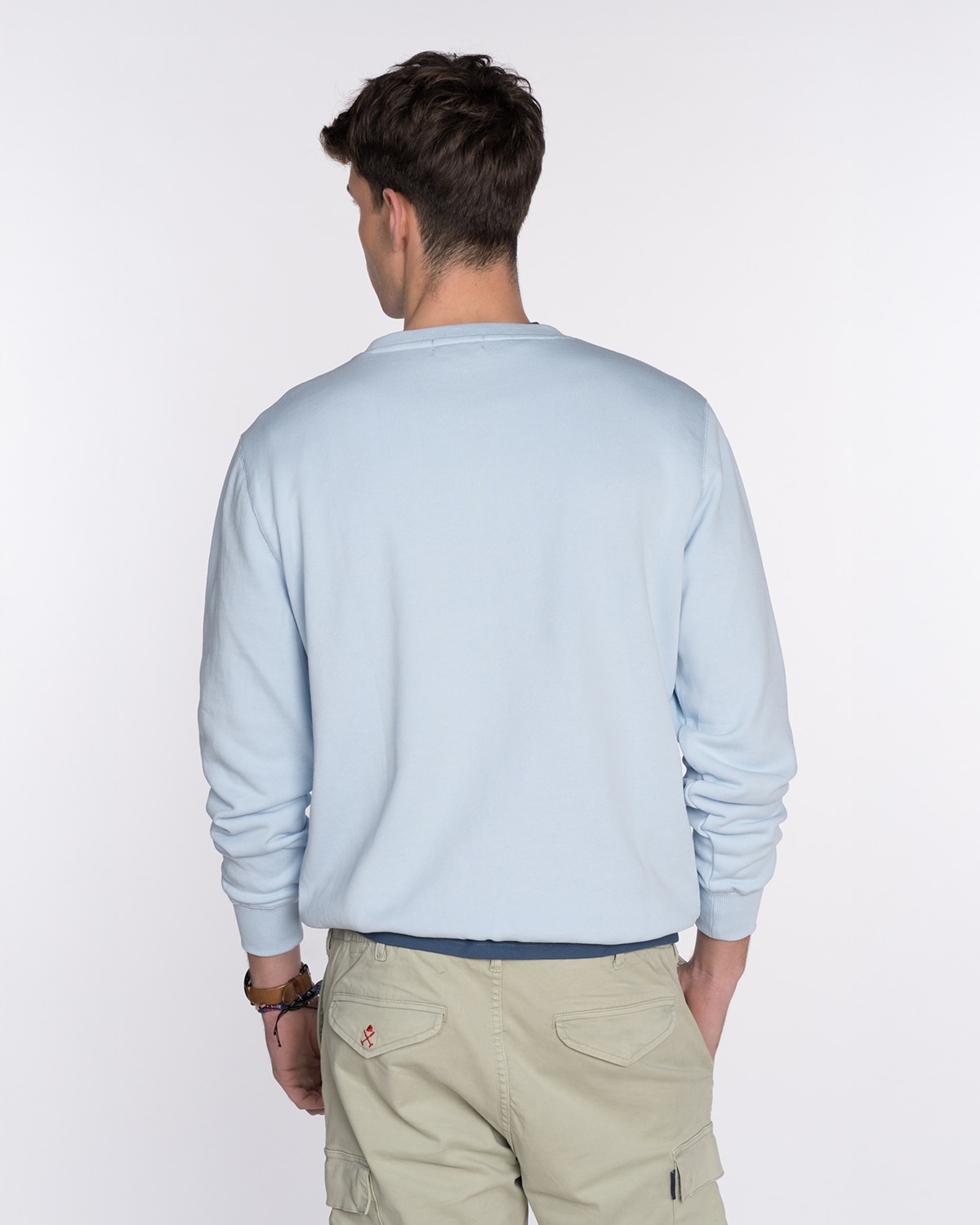 Sudadera de hombre con cuello redondo con dibujo frontal - Harper & Neyer - Gris claro Gris claro-2