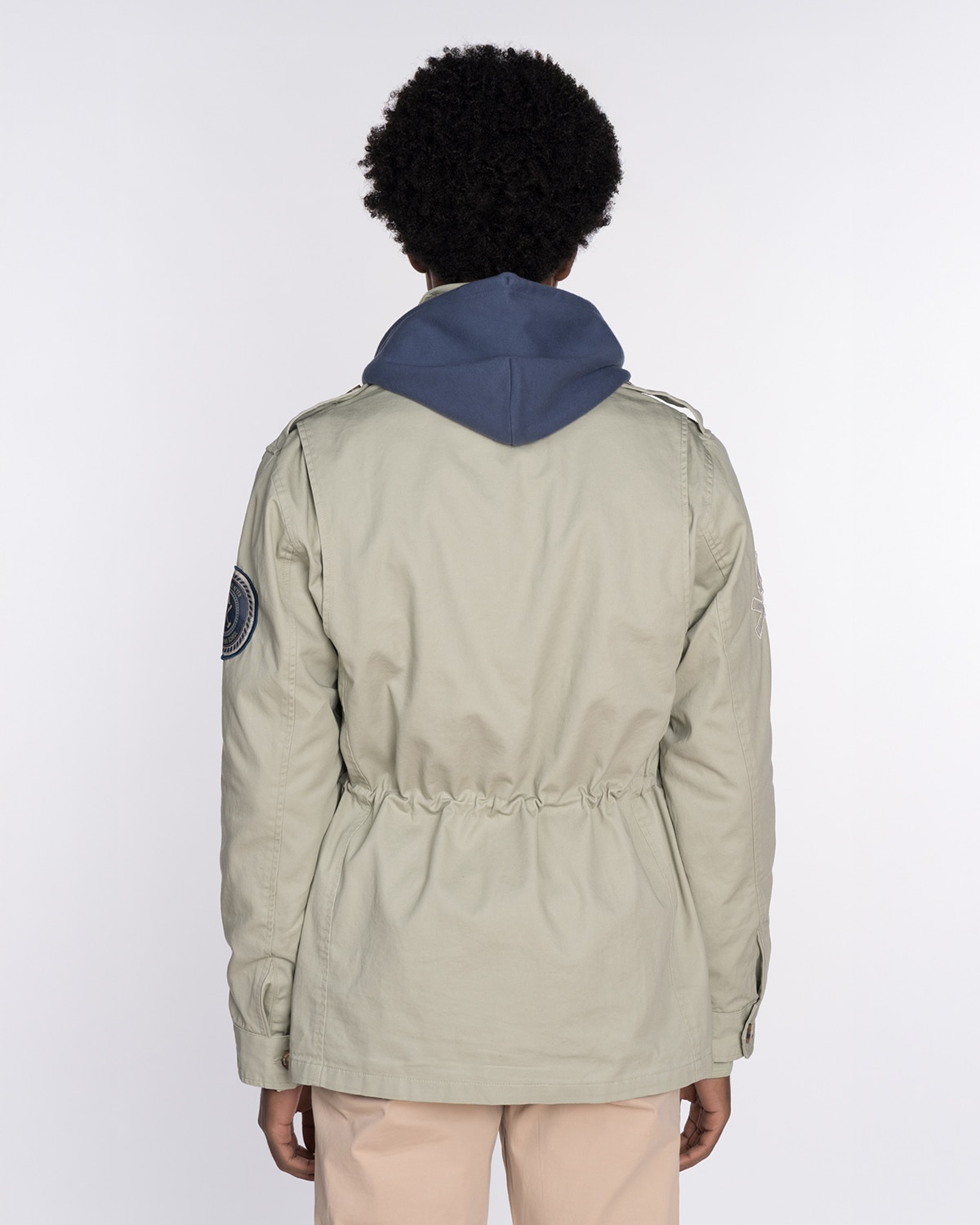 Chaqueta de hombre de color verde militar con multiestampado - Harper & Neyer - Beige Beige-2
