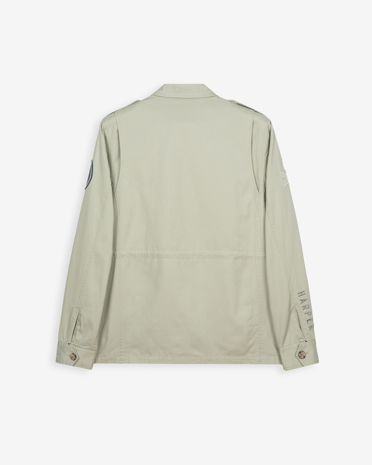 Chaqueta de hombre de color verde militar con multiestampado - Harper & Neyer - Beige Beige-6