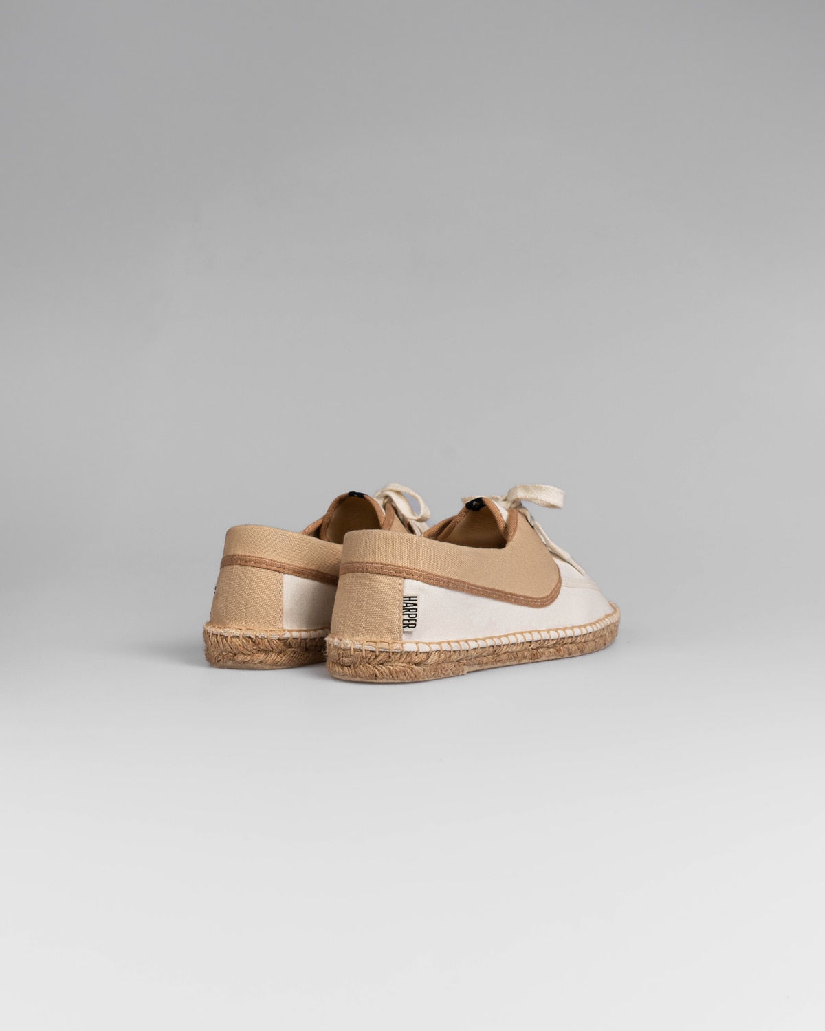 Alpargatas de hombre de color crudo con cierre de cordones - Harper & Neyer - Beige Beige-2