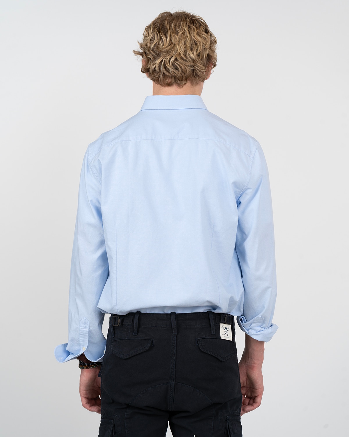 Camisa icon oxford de algodón - Harper & Neyer - Azul claro Azul claro-2
