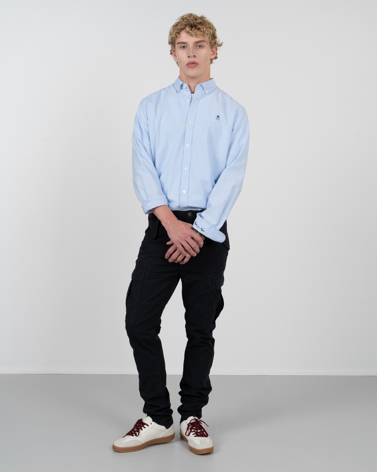 Camisa icon oxford de algodón - Harper & Neyer - Azul claro Azul claro-3