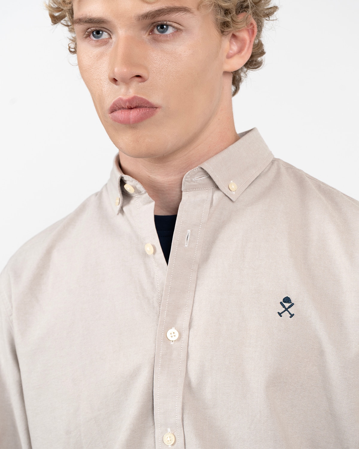 Camisa icon colors de algodón - Harper & Neyer - Beige Beige-4