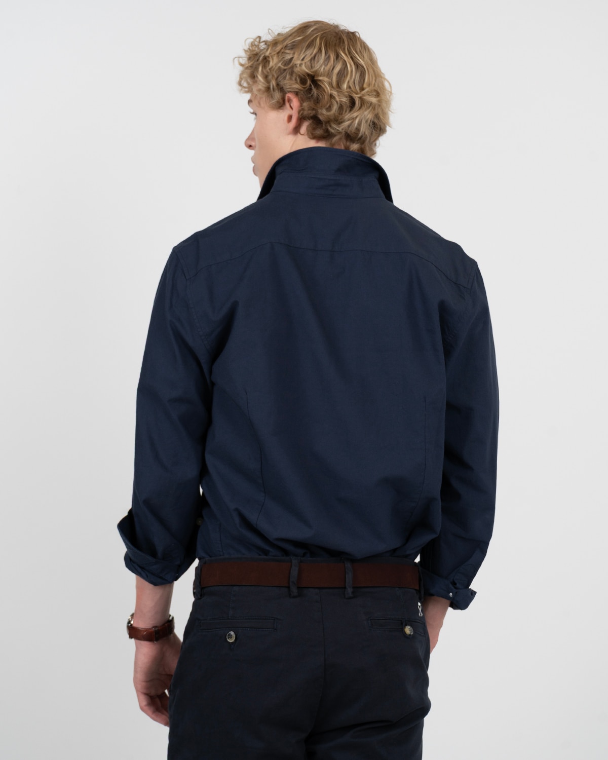 Camisa icon colors de algodón - Harper & Neyer - Azul marino Azul marino-2