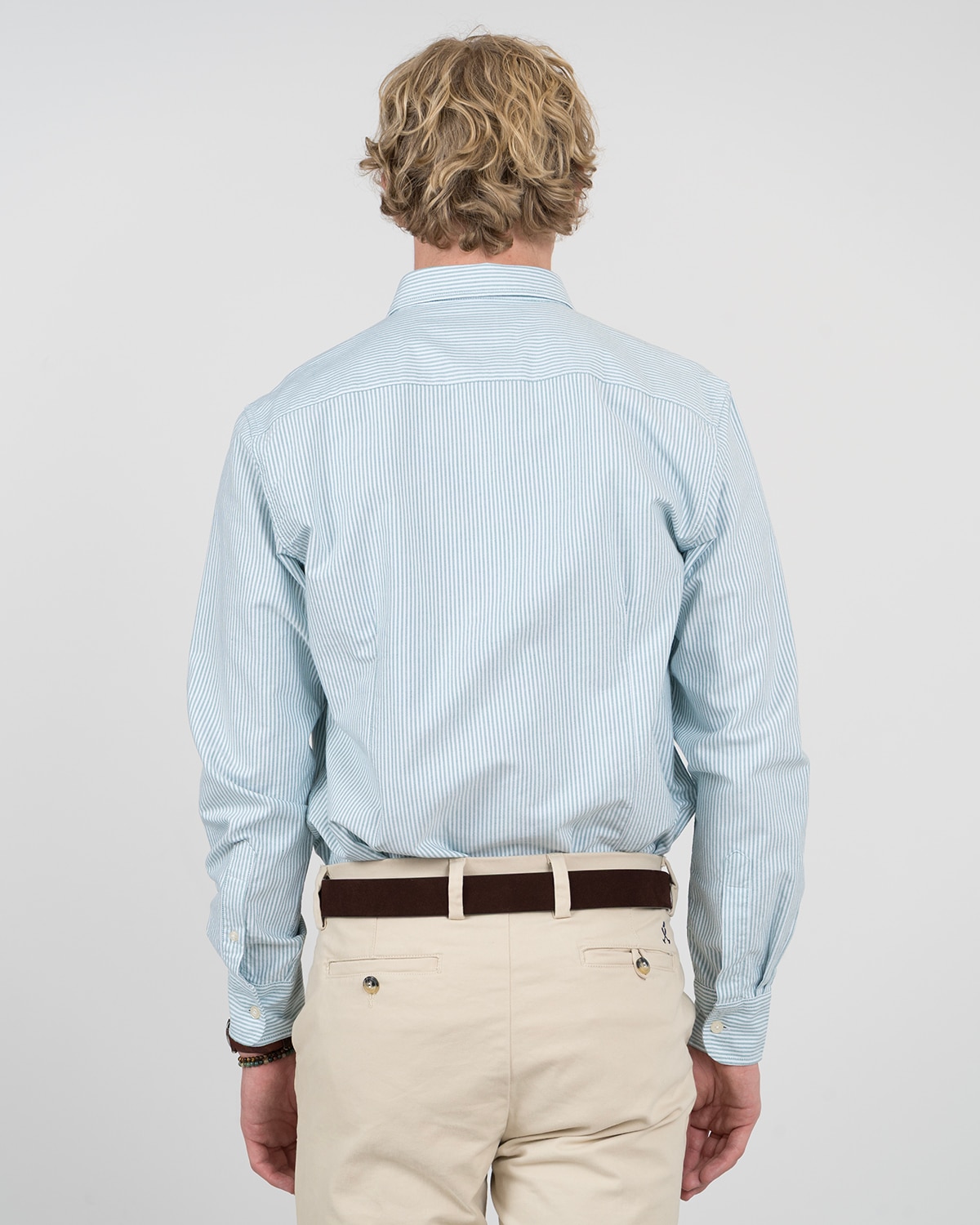 Imagen 2 de Camisa mediterraneo de algodón a rayas - Harper & Neyer - Verde oscuro Verde oscuro