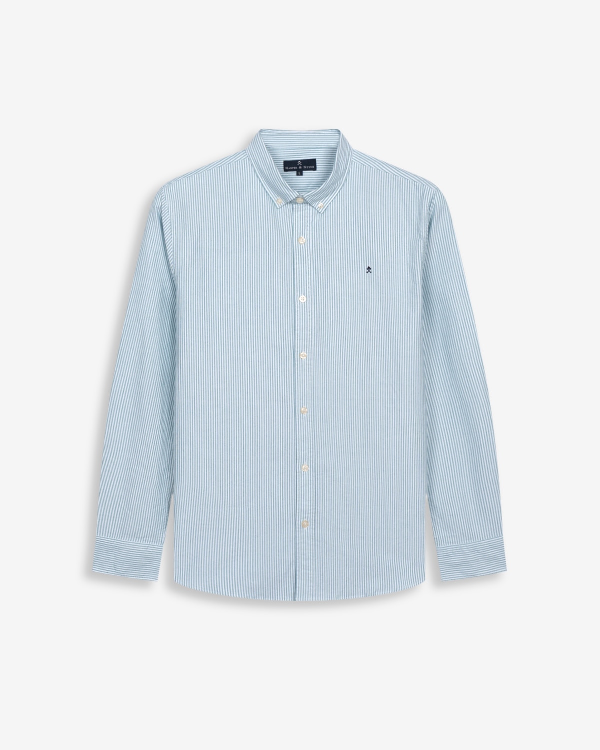 Imagen 6 de Camisa mediterraneo de algodón a rayas - Harper & Neyer - Verde oscuro Verde oscuro