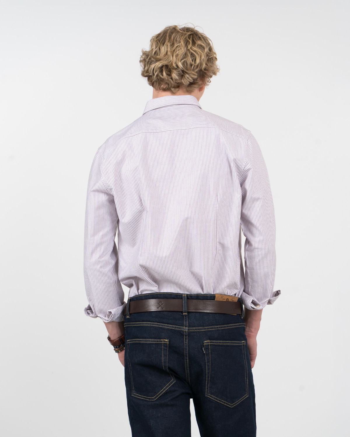 Imagen 2 de Camisa mediterraneo de algodón a rayas - Harper & Neyer - Burdeos Burdeos