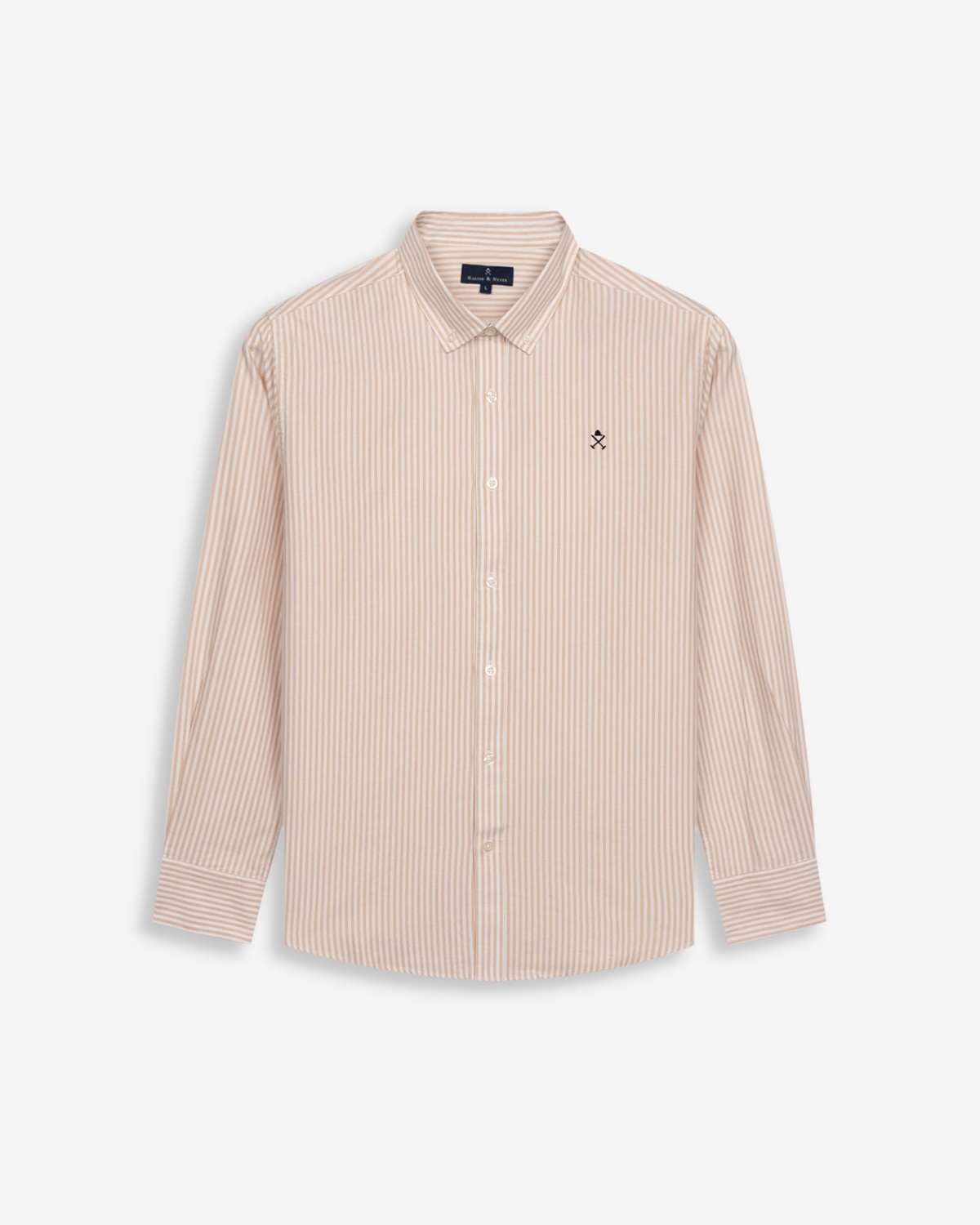 Imagen 6 de Camisa oxford de hombre de rayas - Harper & Neyer - Crudo Crudo