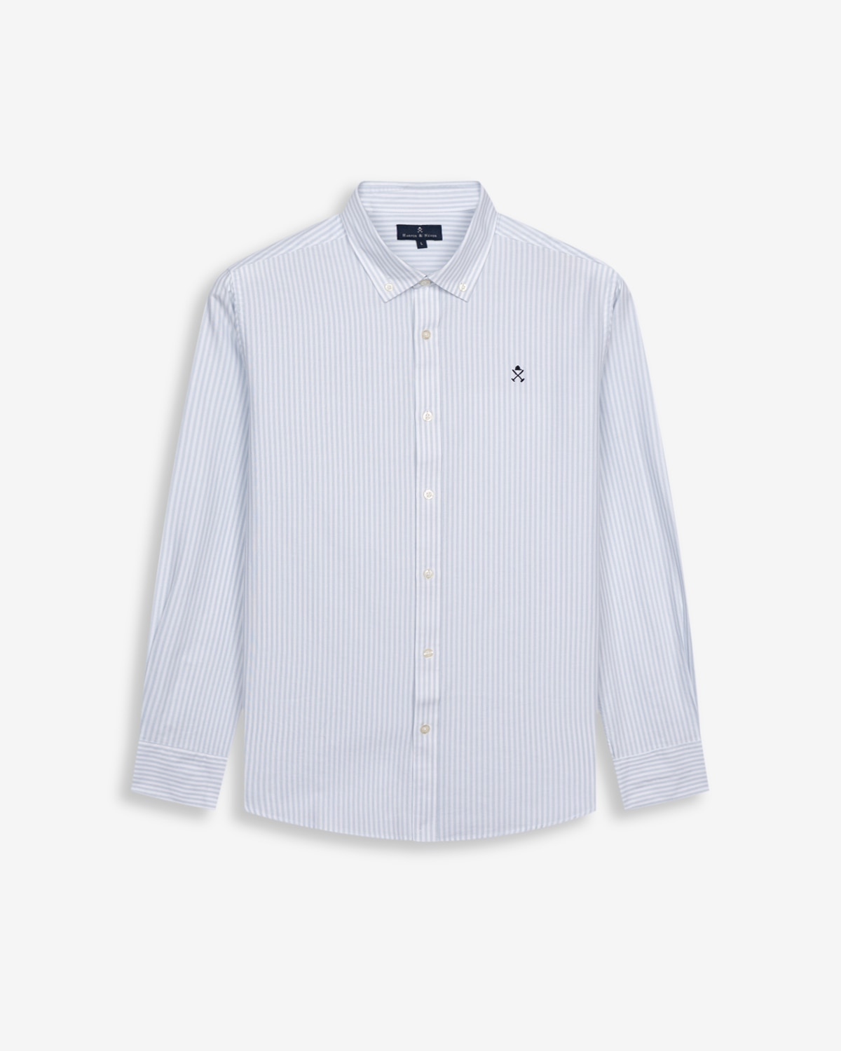 Imagen 6 de Camisa oxford de hombre de rayas - Harper & Neyer - Azul claro Azul claro