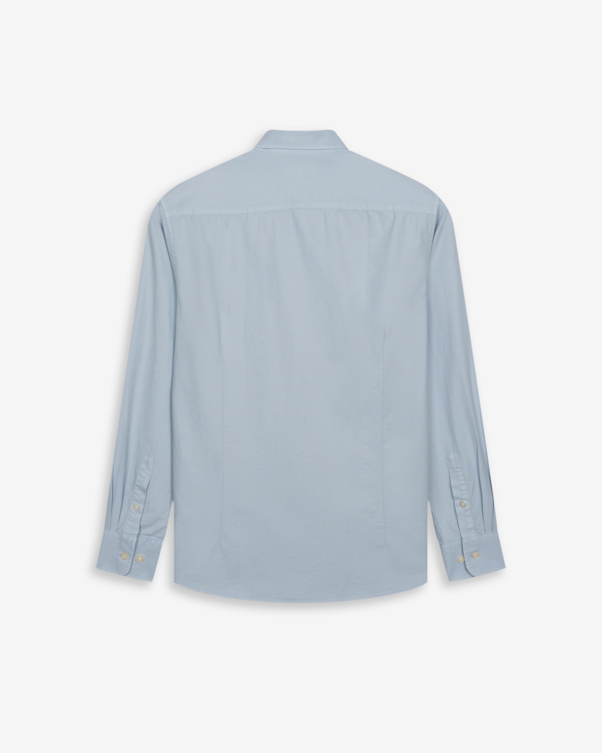 Camisa de hombre manga larga lisa algodón - Harper & Neyer - Azul claro Azul claro-5