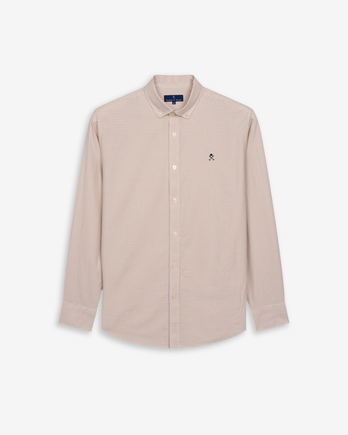 Imagen 6 de Camisa de hombre de cuadros vichy manga larga - Harper & Neyer - Crudo Crudo