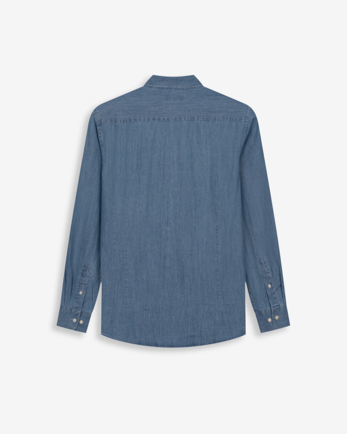 Camisa vaquera de hombre lisa - Harper & Neyer - Azul Azul-5