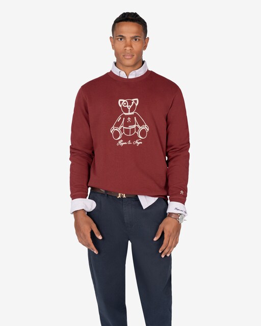 Imagen 0 de Sudadera de hombre sin capucha con dibujo frontal