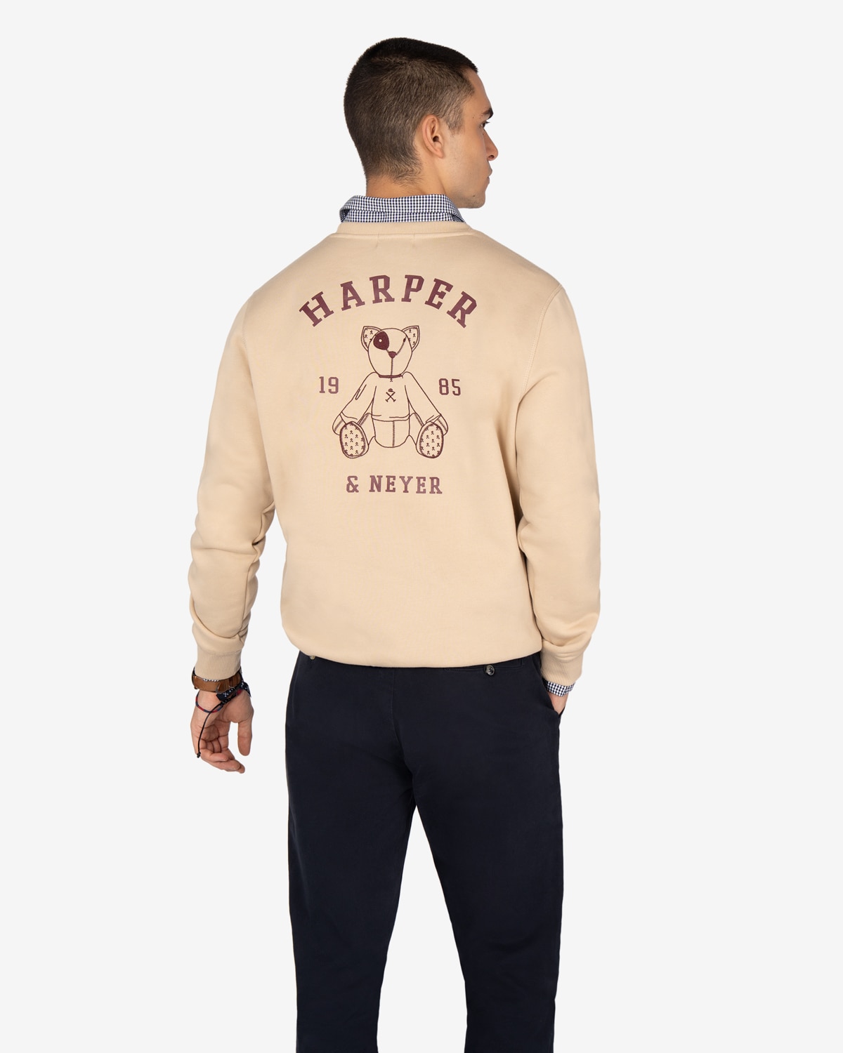 Sudadera new england kids - Harper & Neyer - Beige Beige-2