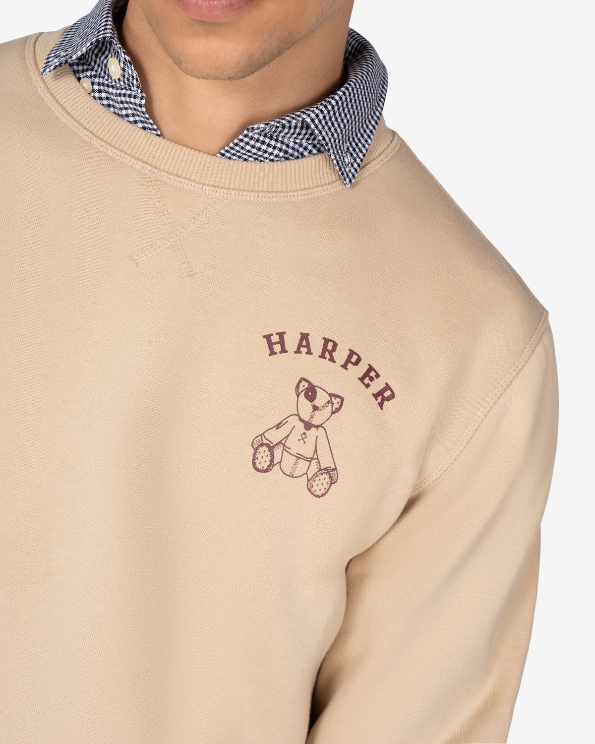 Sudadera new england kids - Harper & Neyer - Beige Beige-4